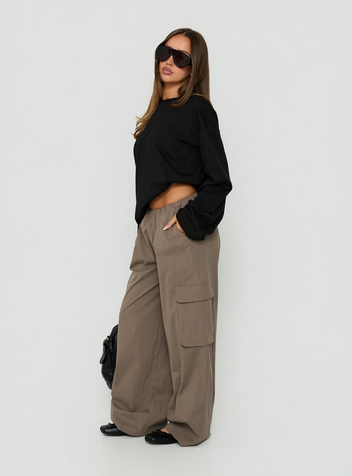 Lunea Concealed Waistband Cargo Pants Charcoal