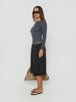 Kolumbia Low Rise Jort Washed Black