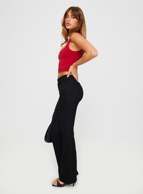 product Princess Polly High Waisted Pants High Waisted Pants  Kinkirk Flared Pants Black