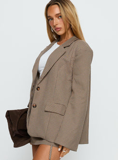 Deane Blazer Brown Check