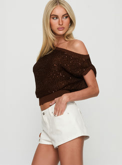 Dreamful Low Rise Mini Denim Short White Petite