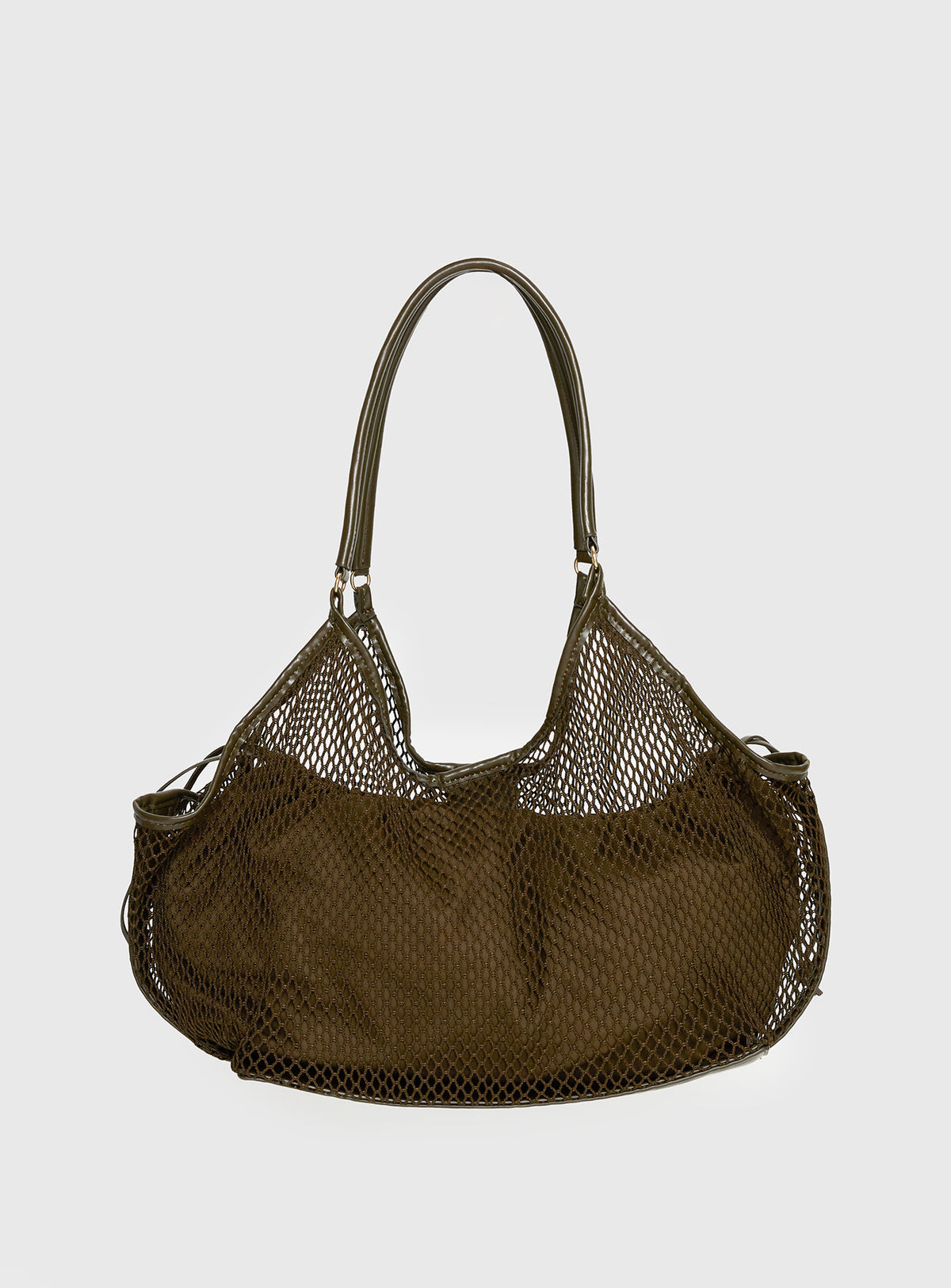 Isolda Mesh Tote Bag Khaki