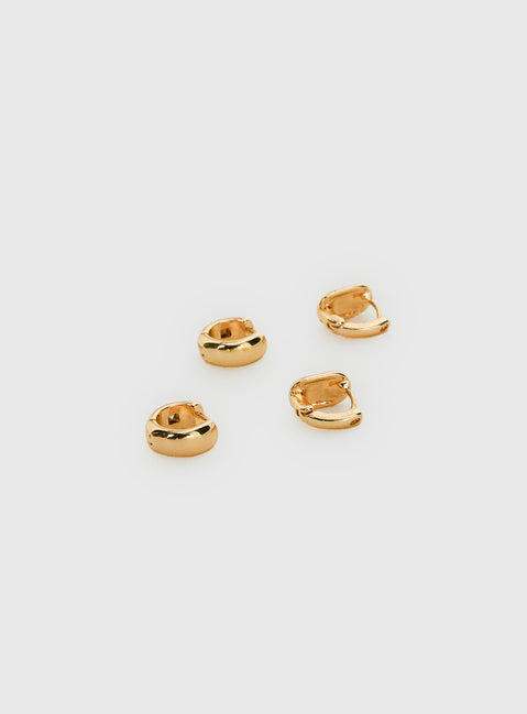 Florenzia Earring Pack Gold