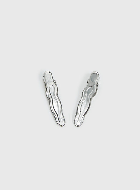 Kind To Another Hair Clips Silver / Multi