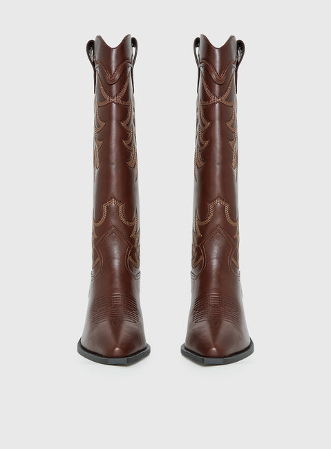 Billini Evalynn Cowboy Boots Fudge