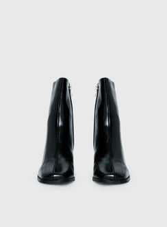 Zilah Heeled Ankle Boots Black
