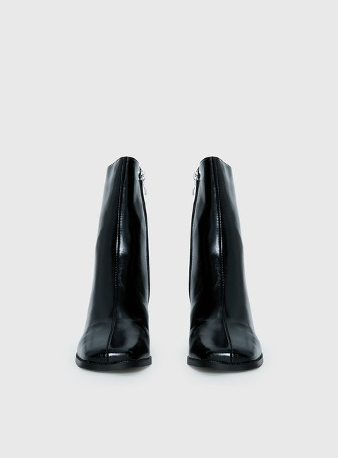 Zilah Heeled Ankle Boots Black
