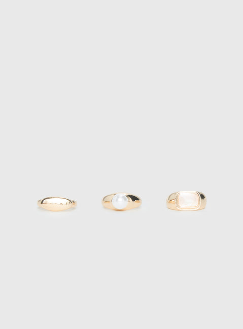 Dream Hour Ring Pack Gold