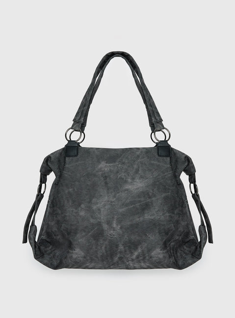 Brittin Stud Detail Shoulder Bag Black