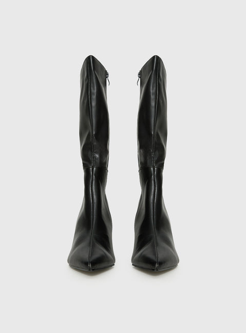 Elodiee Knee High Boots Black