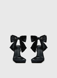 Billini Elesa Bow Detail Stiletto Heels Black