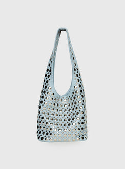 In The Crowd Shoulder Bag Blue / Silver
