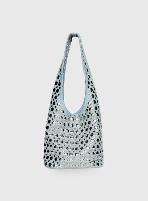 In The Crowd Shoulder Bag Blue / Silver