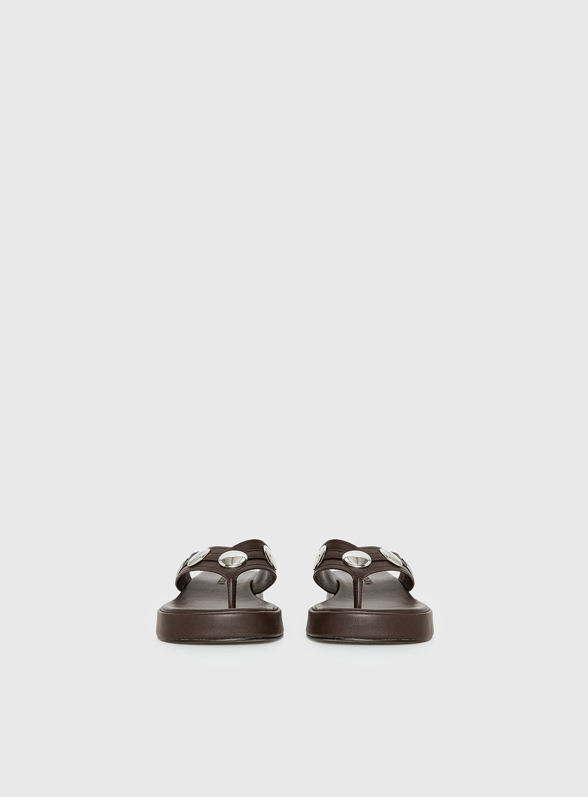 Paislee Stud Detail Sandals Brown