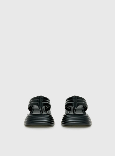 Therapy Flames Platform Sandals Black