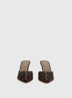 Charisma Pointed Toe Heels Brown