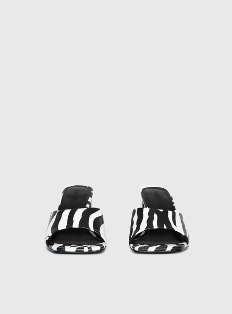 Sunset Boulevard Heels Zebra