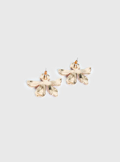 Ysabelle Flower Earrings Pink / Red
