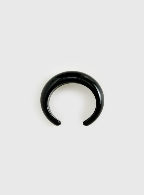 Keera Resin Cuff Black