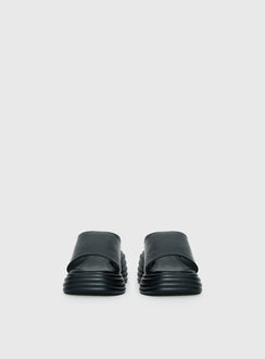 Therapy Flaunt Platform Sandals Black