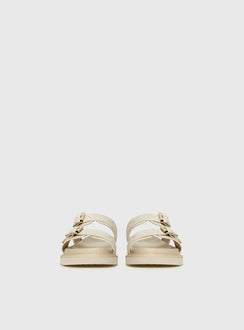 Roxxie Sandals Beige Linen