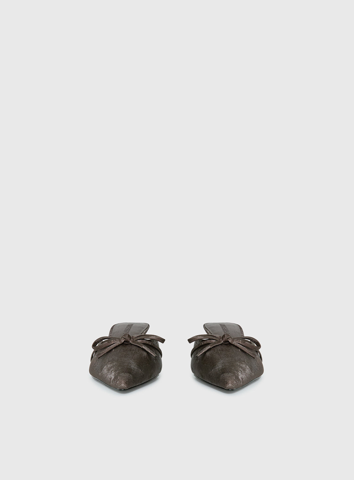 Unrivaled Pointed Toe Faux Suede Heels Chocolate