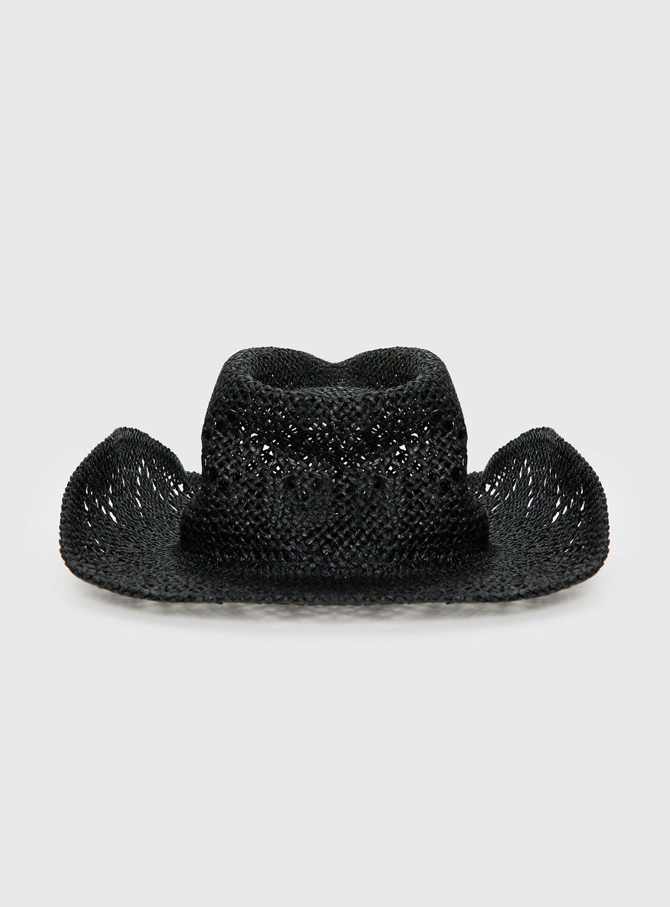 Avyanna Straw Cowboy Hat Black