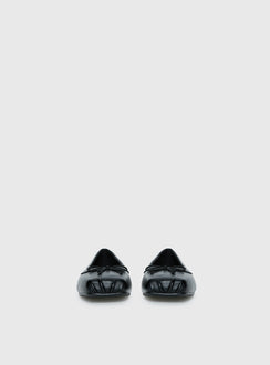 Therapy Laine Square Toe Ballet Flats Black
