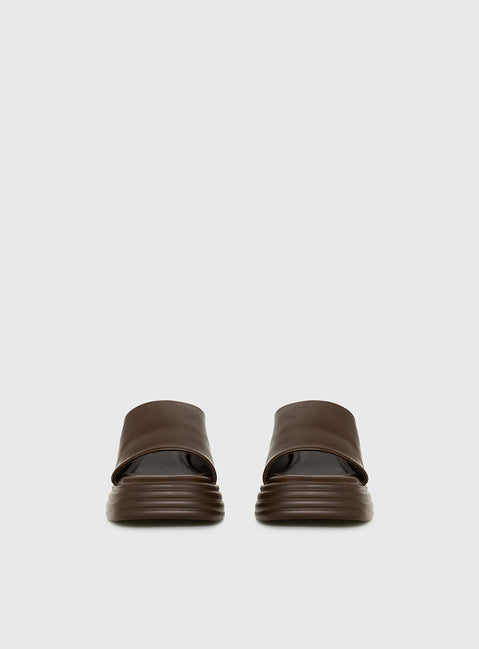 Therapy Flaunt Platform Sandals Brown