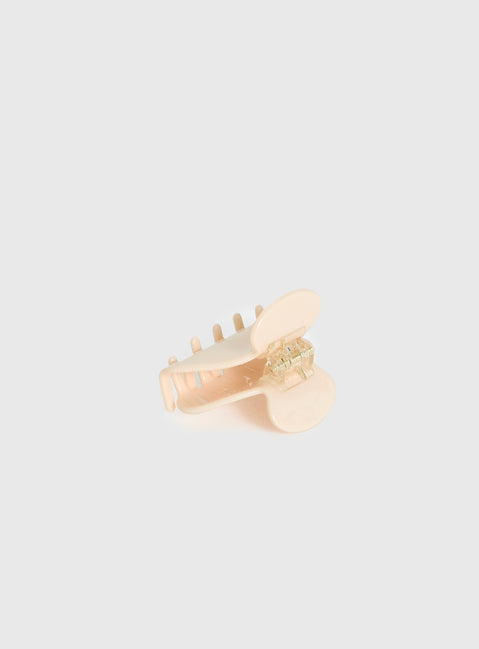 Charls Claw Clip Beige
