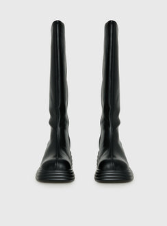 Therapy Frequency Knee High Boots Black