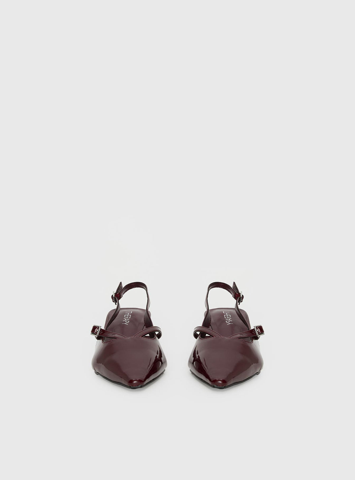 Therapy Irving Slingback Heels Burgundy