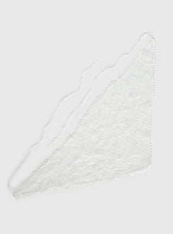 Ex Factor Sheer Head Scarf White