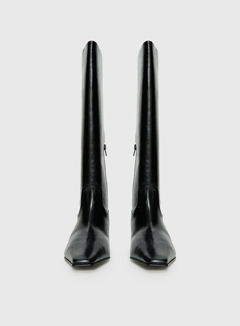 Dance For You Knee High Boots Black