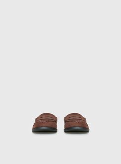 Therapy Atticus Faux Suede Slip On Loafer Brown