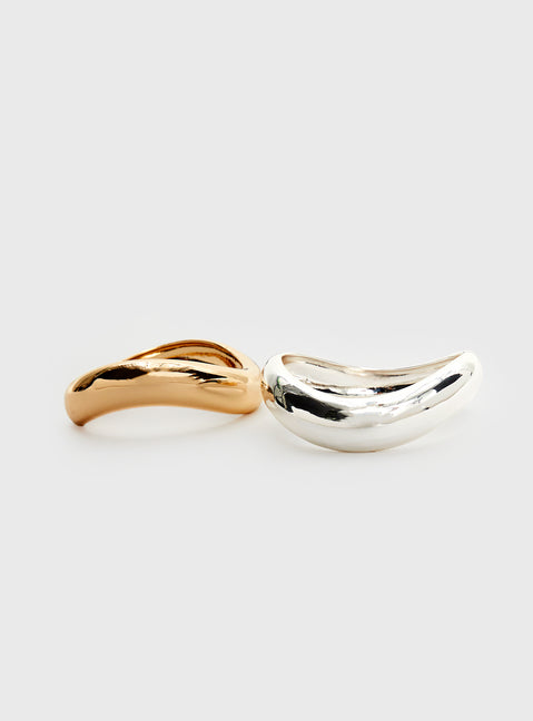 Softer Side Bangle Pack Silver / Gold