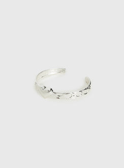 Romma Heart Cuff Silver