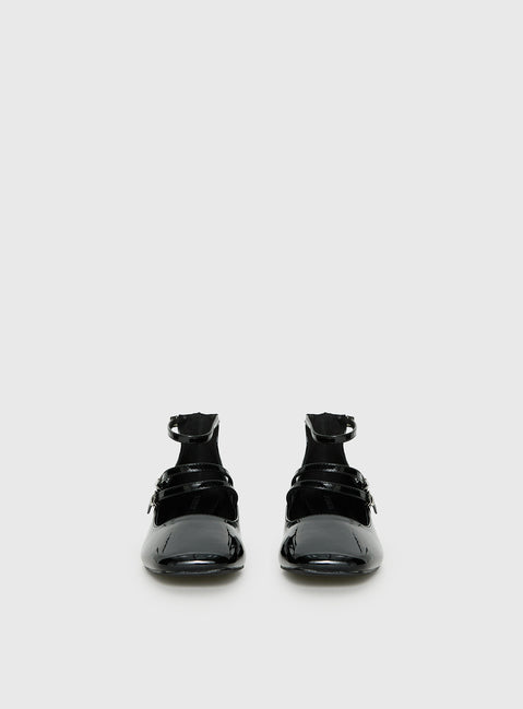 Berta Heels Black Patent