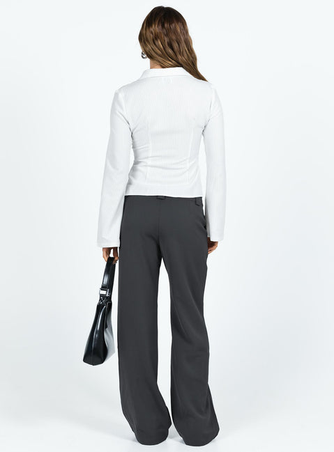 product Princess Polly High Waisted Pants  Hillers Pants Slate