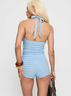 Marybel Halter Set Blue Stripe