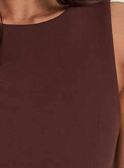 Anse Mini Dress Chocolate