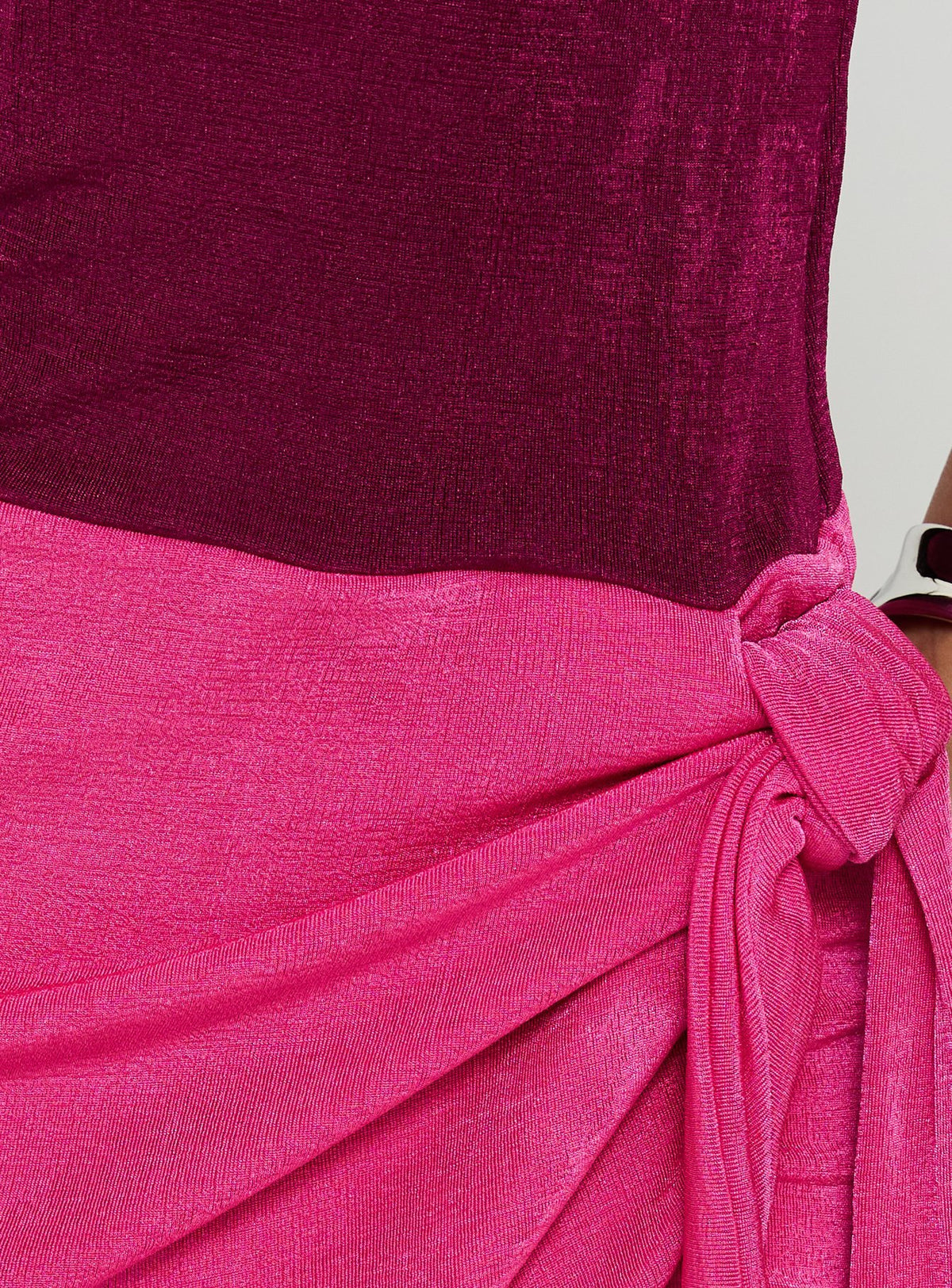 Tiffeni Strapless Ruched Mini Dress Plum / Pink
