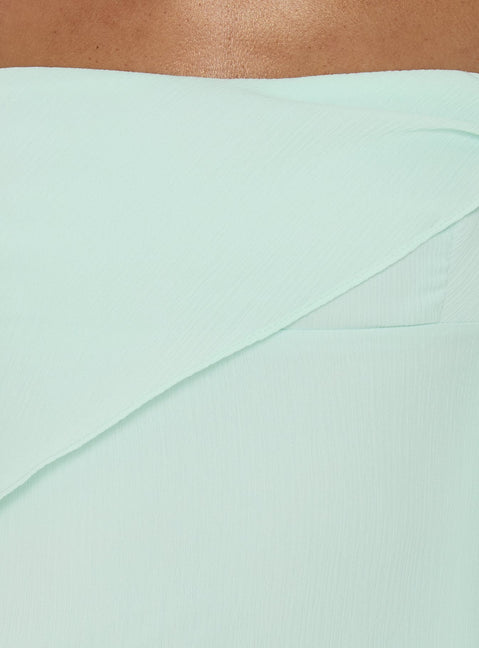 Massey Bust Draping Low Back Midi Dress Aqua