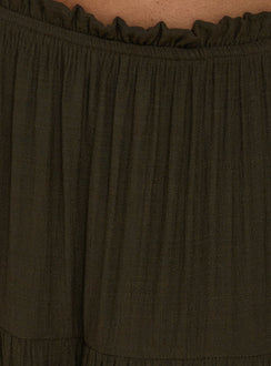 Presenting the Mya Maxi Skirt Chocolate in womens-skirts with layered relaxed fit Princess Polly