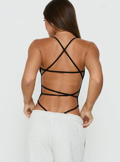 All Tied Up Bodysuit Black