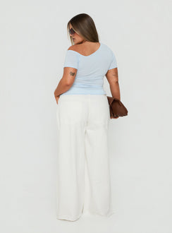 Darla Low Rise Straight Leg Jean White Curve