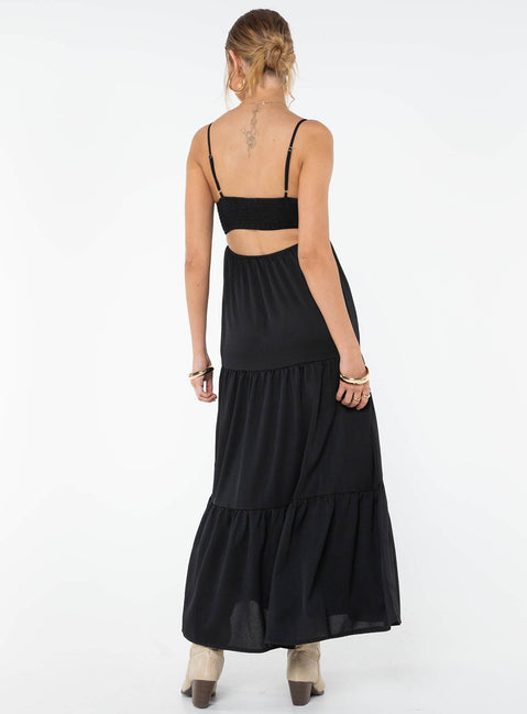 product Princess Polly Scoop Neck  Dunster Maxi Dress Black