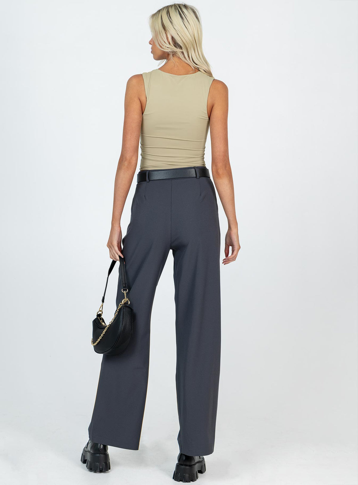 product Princess Polly High Waisted Pants  Archer Pants Slate Tall
