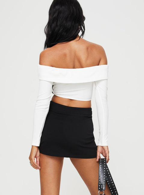product Ravyn Skort Black Princess Polly Low Rise Shorts 