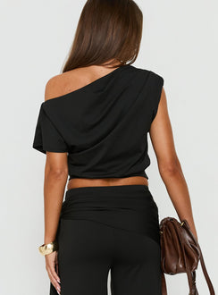 Hadlia Off Shoulder Top Black